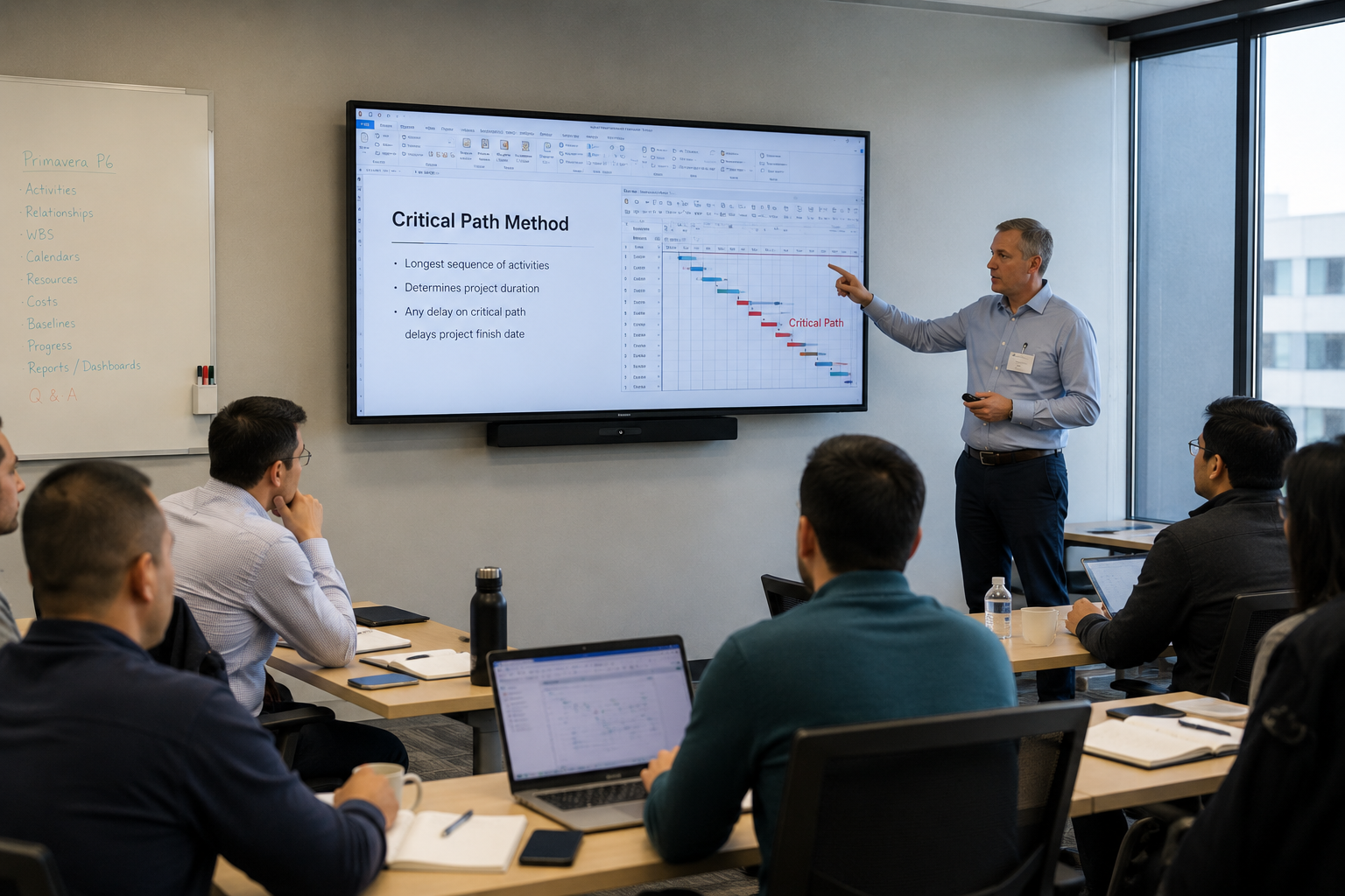 Training in Primavera and Microsoft Project